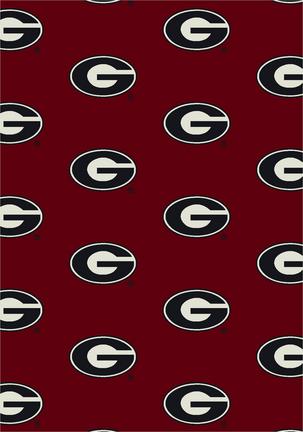 Georgia Bulldogs 7' 8" x 10' 9" Team Repeat Area Rug