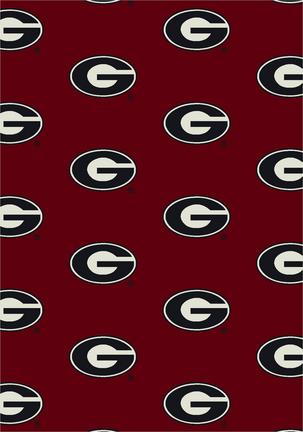 Georgia Bulldogs 7' 8" x 10' 9" Team Repeat Area Rug