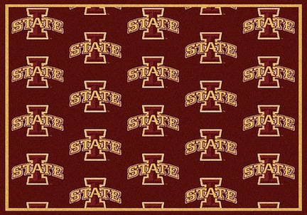 Iowa State Cyclones 5' 4" x 7' 8" Team Repeat Area Rug