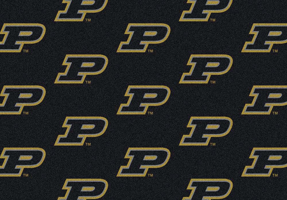 Purdue Boilermakers 7' 8" x 10' 9" Team Repeat Area Rug