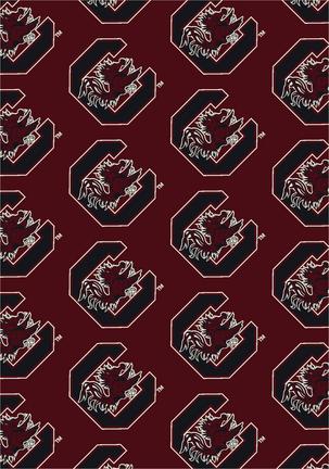 South Carolina Gamecocks 3' 10" x 5' 4" Team Repeat Area Rug