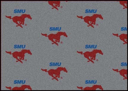 Southern Methodist (SMU) Mustangs 3' 10" x 5' 4" Team Repeat Area Rug