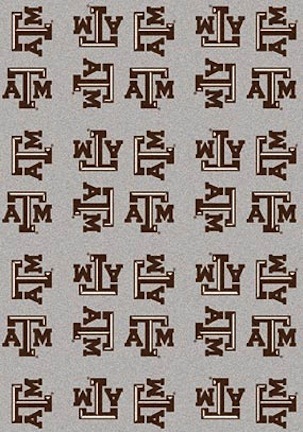 Texas A & M Aggies 3' 10" x 5' 4" Team Repeat Area Rug