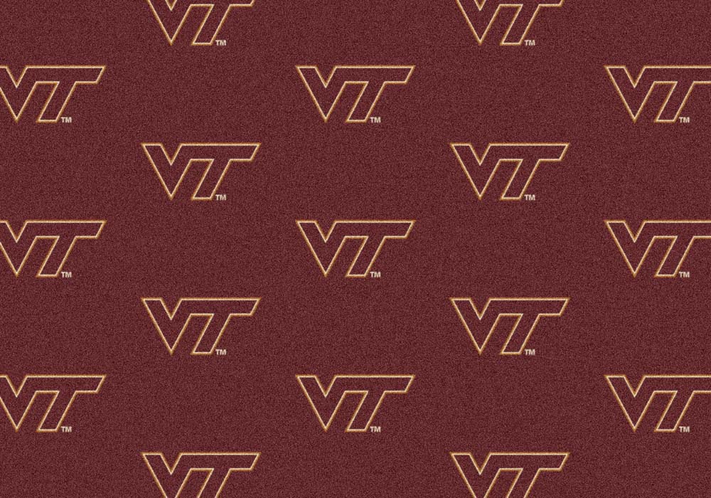 Virginia Tech Hokies 3' 10" x 5' 4" Team Repeat Area Rug