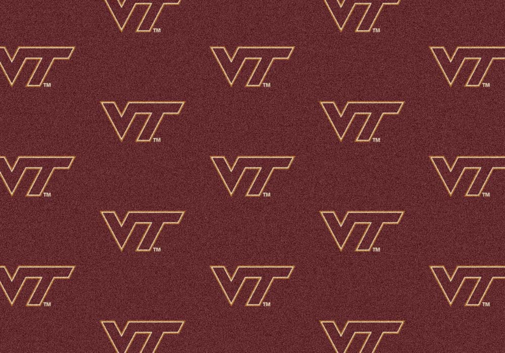 Virginia Tech Hokies 7' 8" x 10' 9" Team Repeat Area Rug