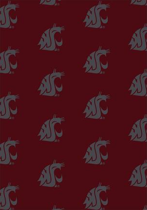 Washington State Cougars 3' 10" x 5' 4" Team Repeat Area Rug