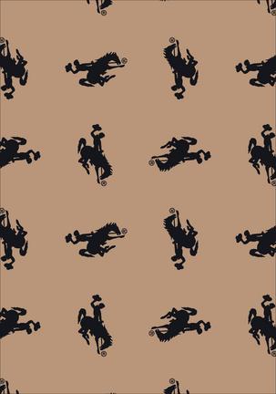 Wyoming Cowboys 7' 8" x 10' 9" Team Repeat Area Rug