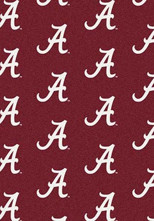 Alabama Crimson Tide 5' 4" x 7' 8" Team Repeat Area Rug ("A" Logo)