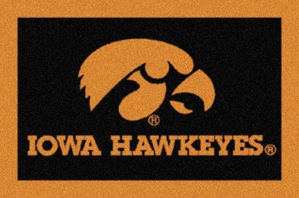 Iowa Hawkeyes 5' x 8' Team Door Mat