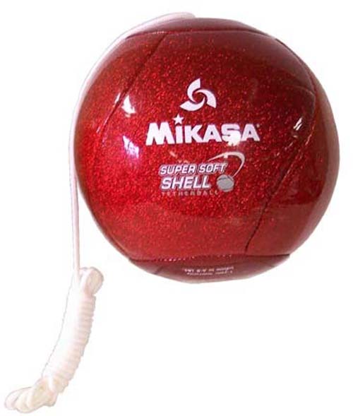 Candy Apple (Red Glitter) Super Soft Tetherball from Mikasa