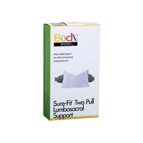Body Sport&reg; Sure-Fit&#153; Two-Pull Lumbosacral Back Support (X-Small)