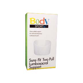 Body Sport&reg; Sure-Fit&#153; Two-Pull Knitted Lumbosacral Back Support (X-Large)