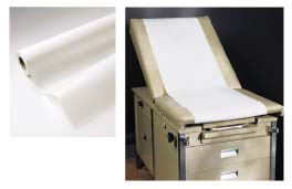 18" x 200' Smooth Exam Table Paper - Case of 12 Rolls