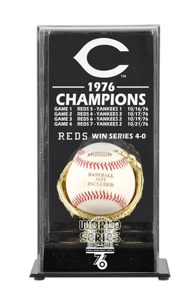 1976 Cincinnati Reds World Series Champions Display Case