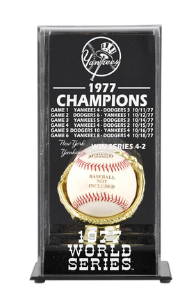 1977 New York Yankees World Series Champions Display Case