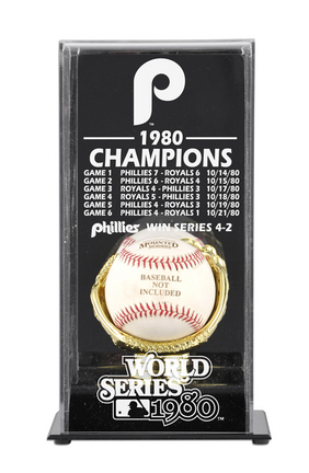 1980 Philadelphia Phillies World Series Champions Display Case