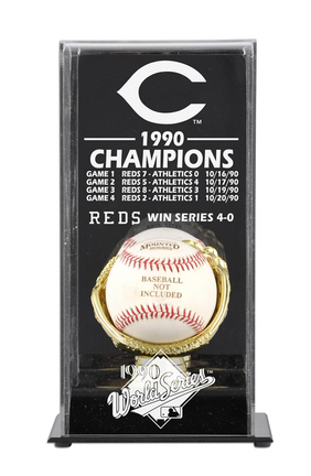 1990 Cincinnati Reds World Series Champions Display Case