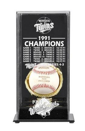1991 Minnesota Twins World Series Champions Display Case