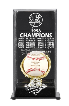 1996 New York Yankees World Series Champions Display Case