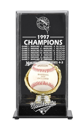 1997 Florida Marlins World Series Champions Display Case