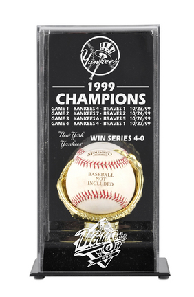 1999 New York Yankees World Series Champions Display Case