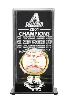 2001 Arizona Diamondbacks World Series Champions Display Case
