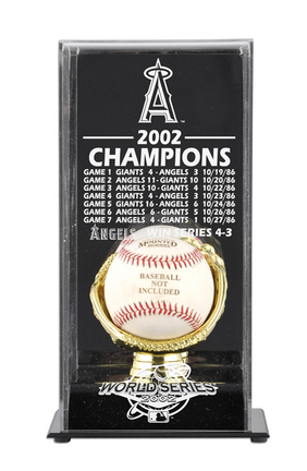 2002 Los Angeles Angels World Series Champions Display Case