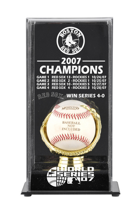 2007 Boston Red Sox World Series Champions Display Case