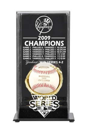 2009 New York Yankees World Series Champions Display Case