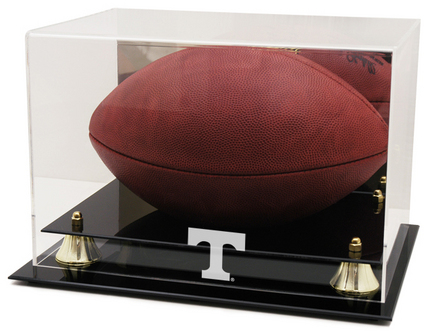 Tennessee Volunteers Logo Golden Classic Football Display Case