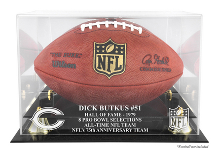 Dick Butkus Chicago Bears Hall of Fame 1979 Golden Classic Football Case