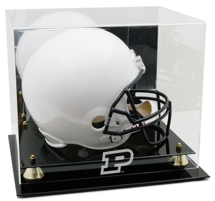 Purdue Boilermakers Logo Golden Classic Full Size Helmet Display Case