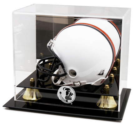 Florida State Seminoles Logo Golden Classic Mini Helmet Display Case
