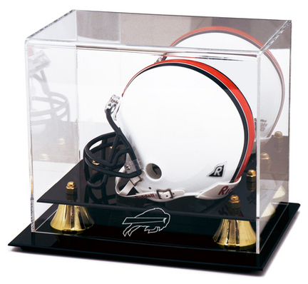 Golden Classic Mini Football Helmet Case with Buffalo Bills Logo