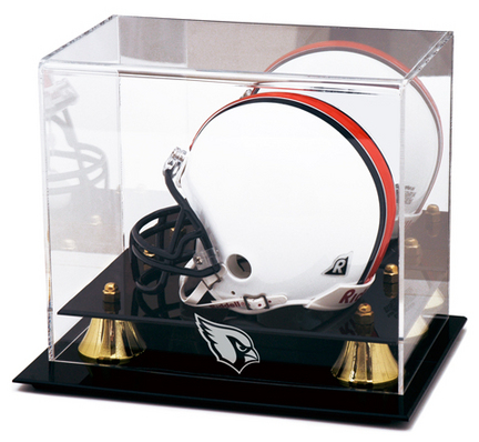 Golden Classic Mini Football Helmet Case with Arizona Cardinals Logo
