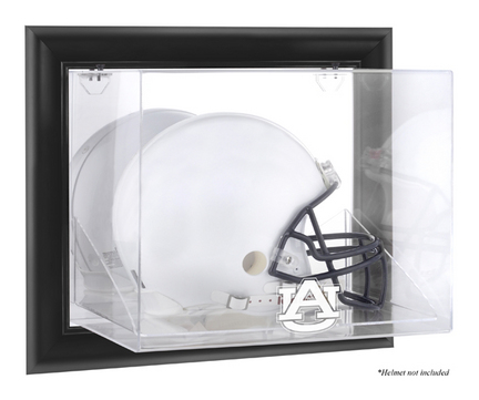 Auburn Tigers Black Framed Wall Mountable Logo Football Helmet Display Case