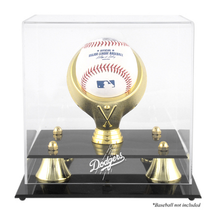 Golden Classic (BH-4 Gold Ring) Baseball Display Case with Los Angeles Dodgers Logo