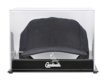 Acrylic Baseball Cap (CC-1) Display Case with St. Louis Cardinals Logo