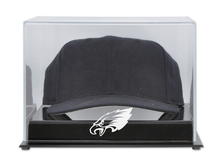 Cap Display Case with Philadelphia Eagles Logo