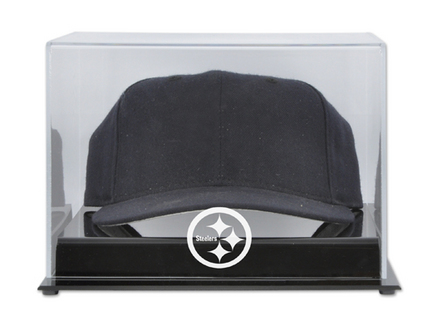 Cap Display Case with Pittsburgh Steelers Logo