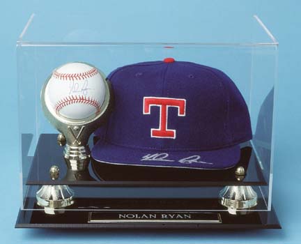 Golden Classic Baseball Cap & Baseball Display Case