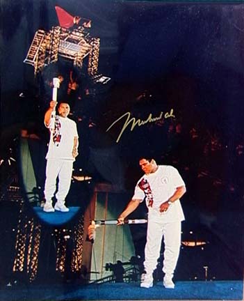 Muhammad Ali Autographed 16 x 20 Photograph (Olympic Torch)
