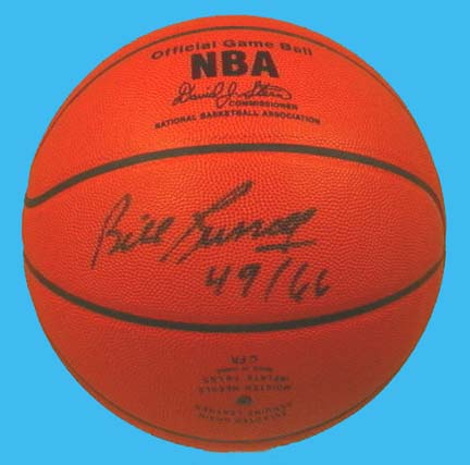 Bill Russell Autographed Pro Basketball