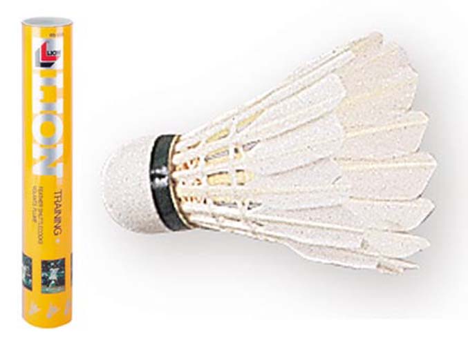 Lion Training Feather Badminton Shuttlecocks - 1 Dozen