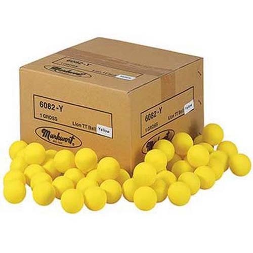 Yellow Lion Table Tennis Practice Balls - 1 Gross