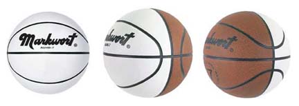 Women's Size 6 White Autograph Basketball from Markwort