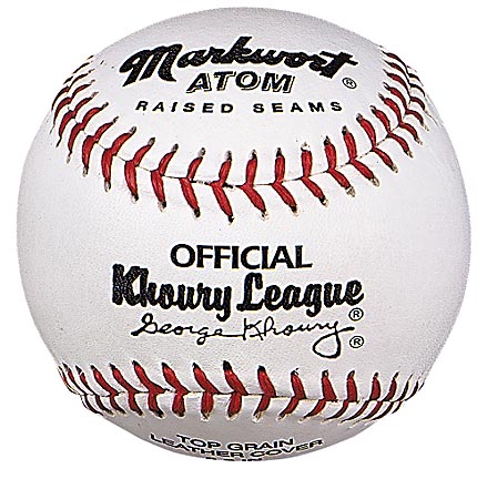 8.5" Youth Size Atom Khoury League Baseballs from Markwort - (One Dozen)