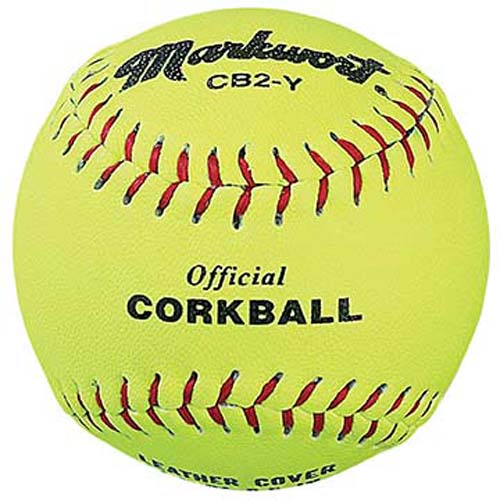 6 1/2" Official Yellow Corkballs Teampak from Markwort - (One Dozen)