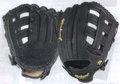 12 3/4" Double-T Web Baseball Glove from Markwort (Worn on Right Hand)