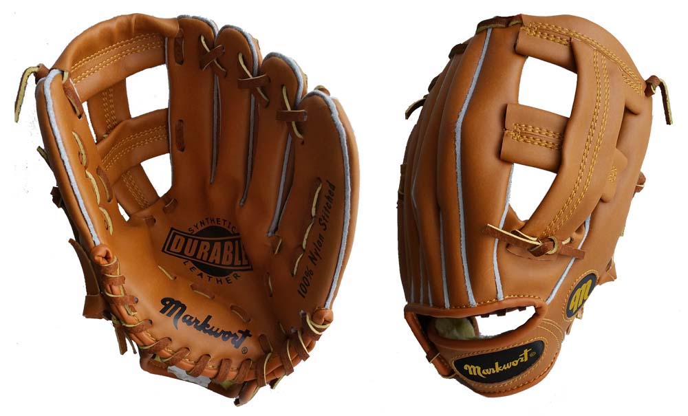 10" Double Open Web Youth Infield / Outfield Baseball Glove from Markwort - (Worn on Left Hand)